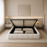 Letto Matrimoniale Contenitore 160x200 Teddy Bouclé - Bubble