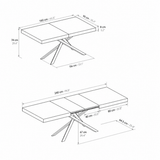 Tavolo da Pranzo Allungabile in Rovere e Metallo – Design Moderno