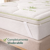 Topper 6 cm Sfoderabile - Aloe Vera