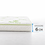 Topper 6 cm Sfoderabile - Aloe Vera