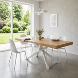 Tavolo da Pranzo Allungabile in Rovere e Metallo – Design Moderno
