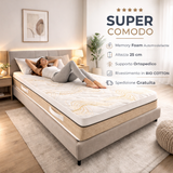 Materasso Memory Foam Altezza 25 cm - Bio Cotton 3D