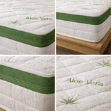 Materasso Matrimoniale Memory Ortopedico Aloe Vera Made in Italy – Medio Rigido, Anallergico, Antiacaro