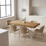 Tavolo da Pranzo Allungabile in Rovere e Metallo – Design Moderno
