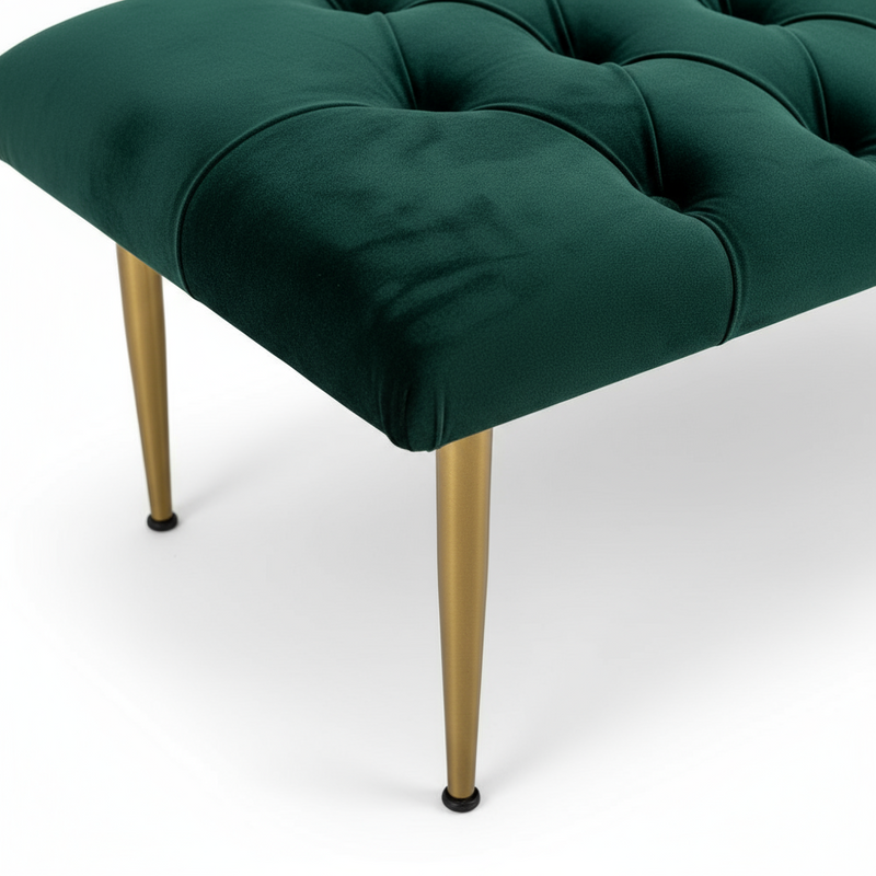 Panca in Velluto Verde