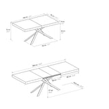 Tavolo da Pranzo Allungabile in Rovere e Metallo – Design Moderno