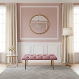Panca in Velluto Rosa