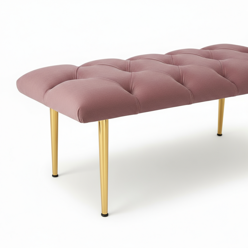 Panca in Velluto Rosa