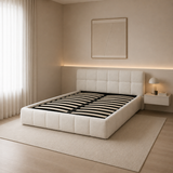 Letto Matrimoniale Contenitore 160x200 Teddy Bouclé - Bubble