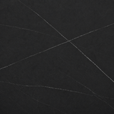 Tavolo 160x90 con piano in ceramica effetto marmo nero e gambe nere - ECLIPSE
