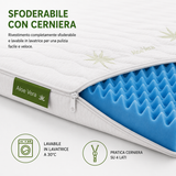 Topper Memory Foam 5 cm Sfoderabile - Aloe Vera