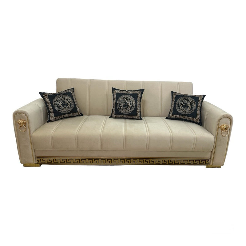 Divano Medusa Beige/Oro