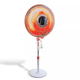 Stufa al Carbonio a Piantana 950W - Oscillante con Rotazione a 90° - Potenza Regolabile - Riscaldamento Potente, Calore Rapido e Sostenibile